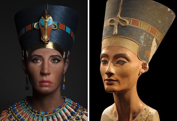 4. Биологическая мать Тутанхамона, предположительно Нефертити воссоздание, известные люди, история, лицо, люди прошлого, облик, реконструкции, реконструкция